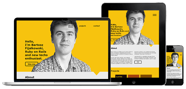 Visualisation of Bartfolio on different platform