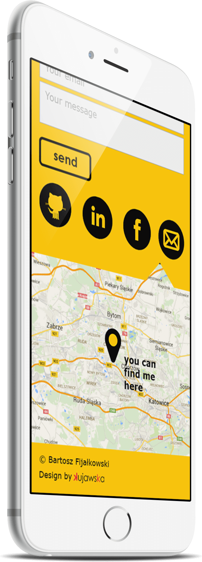 Third screenshot showing Bartfolio on iPhone 6